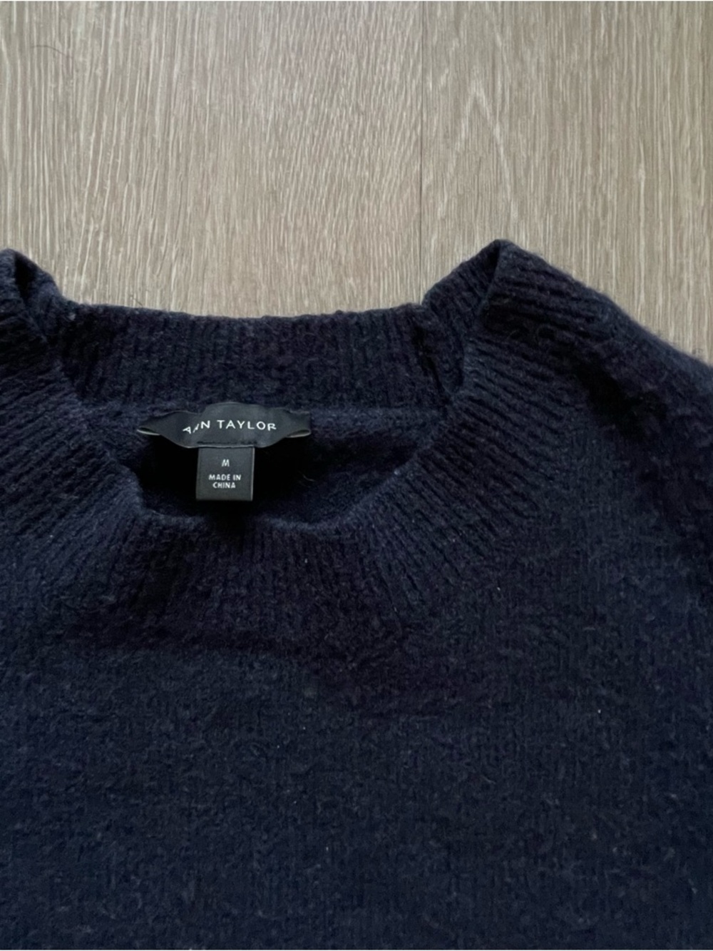 Ann Taylor Women’s Dark Navy Wool and Cashmere Sweater